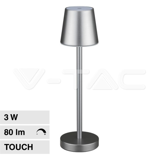 VT-7703 Lampada LED da Tavolo 3W Touch Dimmerabile V-Tac VT-7703 Lampada LED da Tavolo 3W Touch Dimmerabile V-Tac
