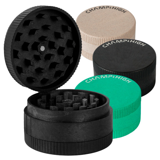Champ High Grinder Tritatabacco 3 Parti Plastica Biodegradabile Champ High Grinder Tritatabacco 3 Parti Plastica Biodegradabile