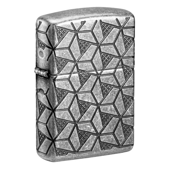 Accendino Zippo mod. 49883 Geometric Pattern Design Antivento Ricaricabile Accendino Zippo mod. 49883 Geometric Pattern Design Antivento Ricaricabile