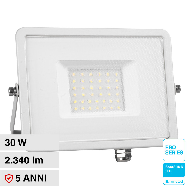 VT-30 Faro LED SMD 30W IP65 Chip Samsung Bianco V-Tac VT-30 Faro LED SMD 30W IP65 Chip Samsung Bianco V-Tac