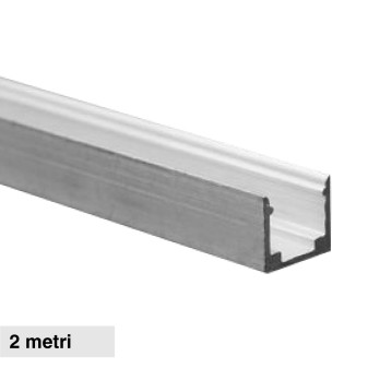 V-Tac VT-8117 Profilo Piatto Slim in Alluminio per LED Neon Flex a Superficie...