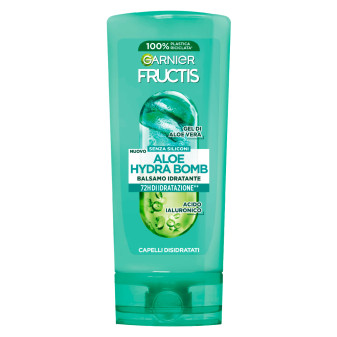 Garnier Fructis Aloe Hydra Bomb Balsamo Idratante Capelli Disidratati con Gel...