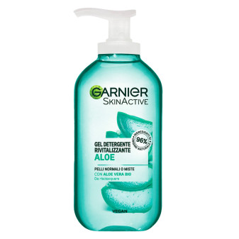 Garnier SkinActive Gel Detergente Rivitalizzante Aloe per Pelli Normali o...