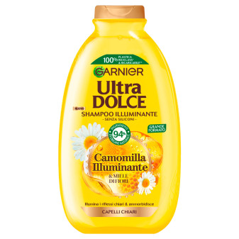 Garnier Ultra Dolce Shampoo Camomilla Illuminante per Capelli Chiari con...