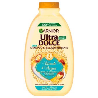 Garnier Ultra Dolce Shampoo Cremoso Nutriente Rituale d'Argan per Capelli...