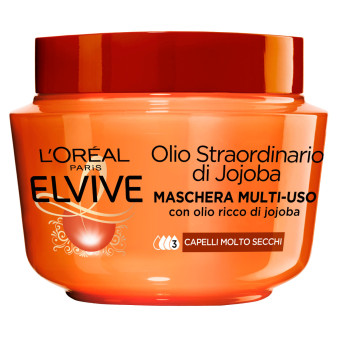 L'Oréal Paris Elvive Olio Straordinario di Jojoba Maschera Multi-Uso Capelli...