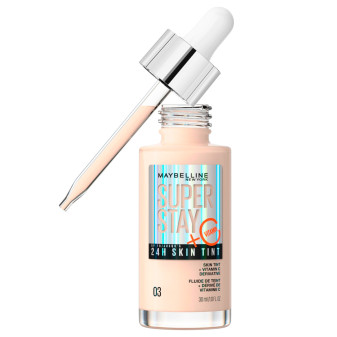 Maybelline New York Superstay Skin Tint 24H Fondotinta in Siero con Vitamina...