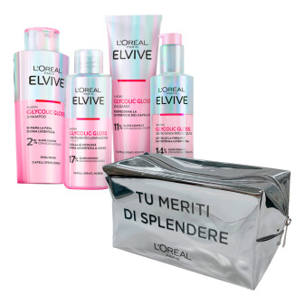 L'Oréal Paris Elvive Glicolic Gloss Routine Capelli Spenti Confezione Regalo...