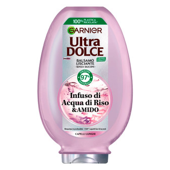 Garnier Ultra Dolce Balsamo Lisciante con Infuso di Acqua di Riso e Amido per...