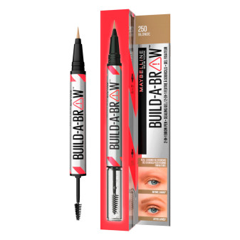 Maybelline New York Build-A-Brow Penna 2in1 con Gel Fissante per Sopracciglia...