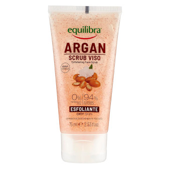 Equilibra Argan Scrub Viso Esfoliante con Olio di Argan e Amamelide Pelli...