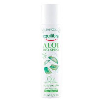 Equilibra Aloe Deo Spray Deodorante 24H con Aloe e Alcol di Origine Vegetale...