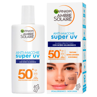 Garnier Ambre Solaire Fluido Protettivo Anti-Macchie Super UV Acido...