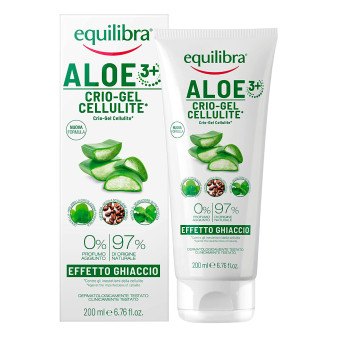 Equilibra Aloe 3+ Crio-Gel Cellulite Effetto Ghiaccio Favorisce Circolazione...