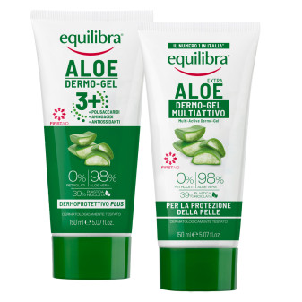 Equilibra Kit Aloe Dermo Gel Protettivo + Dermo Gel Multiattivo per Pelli...