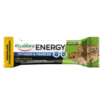 Equilibra Energy Potassio e Magnesio Barretta Energetica Banana Crisp per...