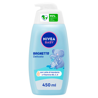 Nivea Baby Bagnetto Delicato Detergente Corpo e Capelli con Latte di Mandorla...