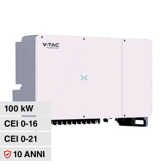 V-Tac VT-6607100 INVT Inverter On Grid 100kW Trifase IP66 per Impianto...