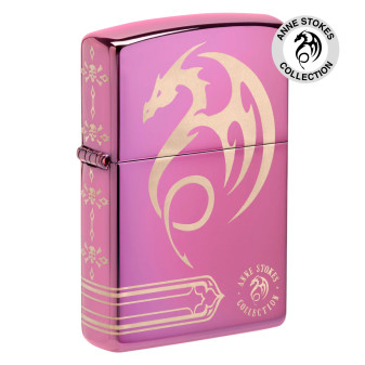 Zippo Premium Accendino a Benzina Ricaricabile ed Antivento con Fantasia Anne...