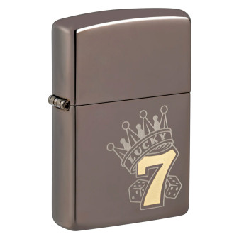 Zippo Accendino a Benzina Ricaricabile ed Antivento con Fantasia Lucky 7...