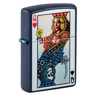 Zippo Accendino a Benzina Ricaricabile ed Antivento con Fantasia Queen Design...