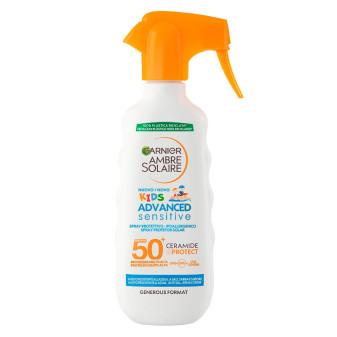 Garnier Ambre Solaire Kids Advanced Sensitive Spray Solare SPF 50+ Protezione...