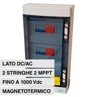 Chint Quadro Elettrico Lato DC/AC 2 Stringhe 2 MPPT Monofase Fino a 6kW 1000V...