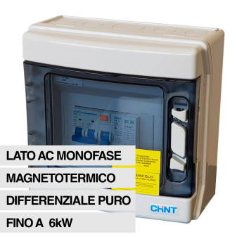 Chint Quadro Elettrico Lato AC Monofase Fino a 6kW 230V IP65 con...