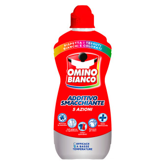 Omino Bianco Addittivo Smacchiante 5in1 Smacchiatore Concentrato - Flacone da...