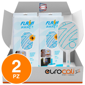 Intergross Flash Away Racchetta Killer per Zanzare e Insetti Ricaricabile USB...