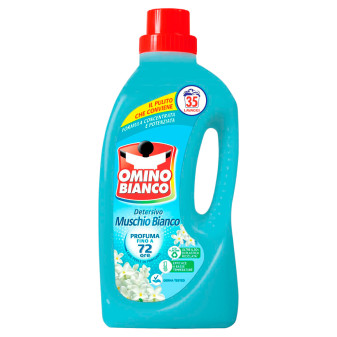 Omino Bianco Essenza Muschio Bianco Detersivo Liquido 35 Lavaggi - Flacone da...