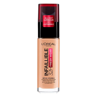 L'Oréal Paris Infaillible 32H Fresh Wear SPF 25 con Vitamina C Fondotinta...