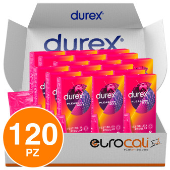 Preservativi Durex Pleasure Max con Forma Easy On e Rilievi Stimolanti - 120...