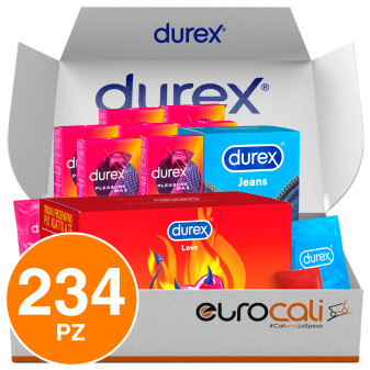 Durex Love da 120 Preservativi + Durex Pleasure Max da 60 + Durex Jeans da 54...