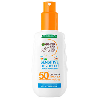 Garnier Ambre Solaire Kids Advanced Sensitive Spray Solare SPF 50+ Protezione...