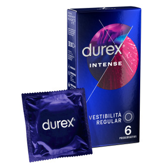 Preservativi Durex Intense con Forma Easy On e Nervature - Confezione da 6...