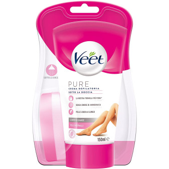 Veet Pure Crema Depilatoria Sotto la Doccia per Pelli Normali Corpo e Gambe -...