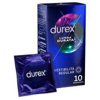 Preservativi Durex Lunga Durata Ritardanti con Forma Easy On - Confezione da...