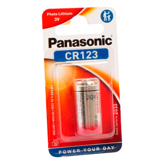 Panasonic Lithium Power CR123 Pila Al Litio - Blister 1 Batteria