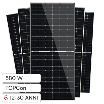 V-Tac Kit 17,98kW 31 Pannelli Solari Fotovoltaici Jinko 580W Monocristallini...