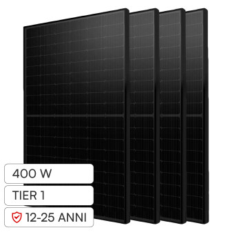 V-Tac Pannelli Solari Fotovoltaici 400W TIER 1 Monocristallini PERC IP68 Full...