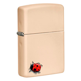 Zippo Accendino a Benzina Ricaricabile ed Antivento con Fantasia Ladybug -...