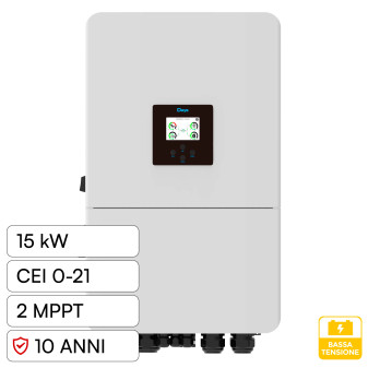 V-Tac Deye Inverter Trifase Ibrido On-Grid / Off-Grid 15kW IP65 CEI 0-21...