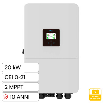 V-Tac Deye Inverter Trifase Ibrido On-Grid / Off-Grid 20kW IP65 CEI 0-21...