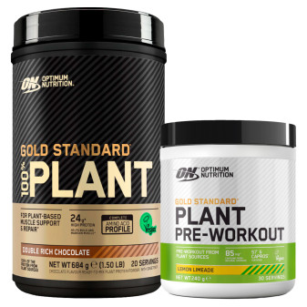 Optimum Nutrition Caffeina e Proteine Vegane Gold Standard 100% Plant Doppio...