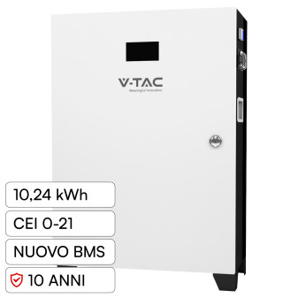 V-Tac VT-12040 Batteria BMS LiFePO4 51,2V 200Ah 10,24KWh per Inverter...