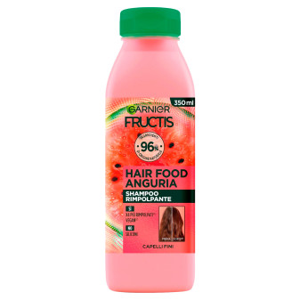 Garnier Fructis Hair Food Anguria Shampoo Rimpolpante Vegano per Capelli Fini...