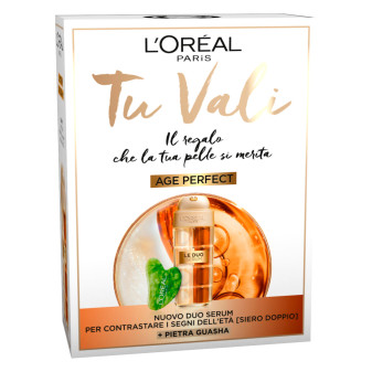 L'Oréal Paris Tu Vali Confezione Regalo Age Perfect Le Duo Serum Siero 2in1...