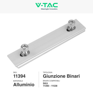 8 Giunzioni per Binari Pannelli Solari Fotovoltaici V-Tac 8 Giunzioni per Binari Pannelli Solari Fotovoltaici V-Tac