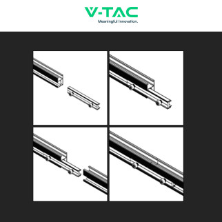 8 Giunzioni per Binari Pannelli Solari Fotovoltaici V-Tac 8 Giunzioni per Binari Pannelli Solari Fotovoltaici V-Tac